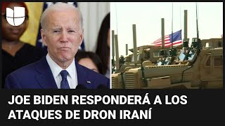Biden ordena bombardeos tras ataque de dron que dejó cinco soldados estadounidenses heridos en Siria