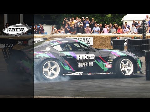 グッドウッドFOS TOYOTA 新型スープラHKSのドリフト動画
