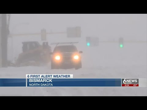 Blizzard in Bismarck: N.D. slammed by 18 inches of snow