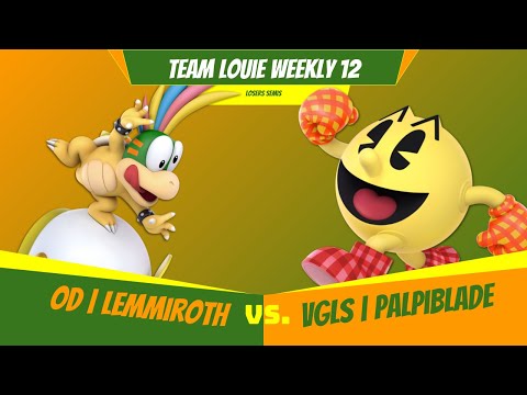 Team Louie Weekly 12 - Losers Semis - OD | Lemmiroth (Bowser Jr.) Vs. VGLS | Palpiblade (PAC, DK)
