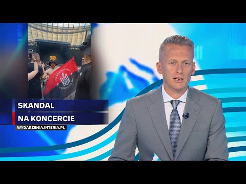 Banderowska flaga na koncercie w Warszawie. Zamieszki na PGE Narodowym