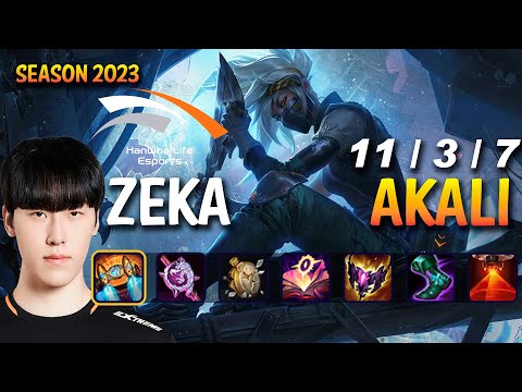 HLE Zeka AKALI vs JAYCE Mid - Patch 13.23 KR Ranked