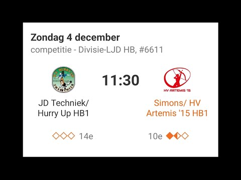 Hurry Up HB1 - Simons/ HV Artemis '15 HB1 2e helft