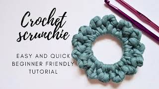 crochet scrunchie- you can