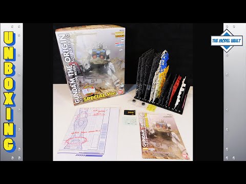 Gundam The Origin RX-78-02 Special Ver 1/100 BANDAI Kit UNBOXING - The Model Vault