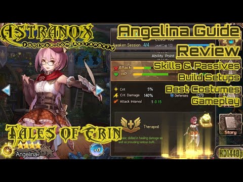 TALES OF ERIN Angelina Guide Character Review - Best Hero Skills & Costumes - Items & Skill Builds