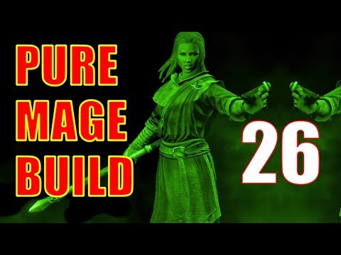 Skyrim Pure Mage Walkthrough NO WEAPONS NO ARMOR Part 26 - Destruction Skill Book Run