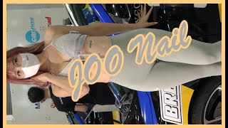 Korean racing model ?JOO Nail (주나일)　?AUTO SALON WEEK 2022 오토살롱위크 (KINTEX, Korea)