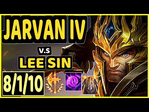 NJI (JARVAN IV) vs LEE SIN - 8/1/10 KDA JUNGLE GAMEPLAY - EUW Ranked GRANDMASTER
