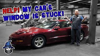 Help! My Car's Window is Stuck! The CAR WIZARD shows how to pinpoint the exact problem!
