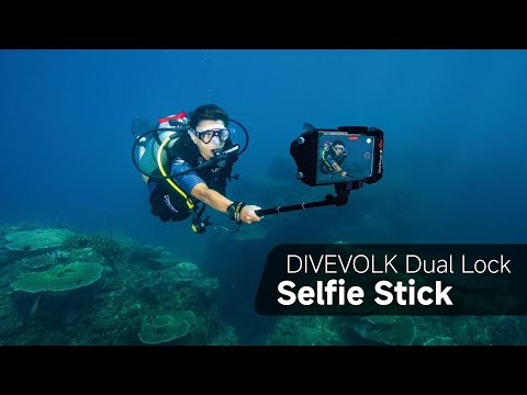 DIVEVOLK Dual Lock Selfie Stick：Never Miss Every Photo of You and Sea