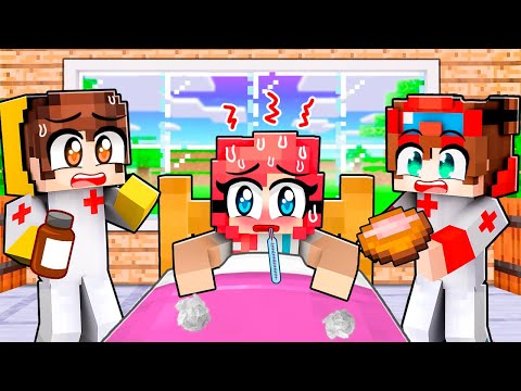 Patita está ENFERMA 🤮 y PODRÍA MORIR 💀 en Minecraft 🤒