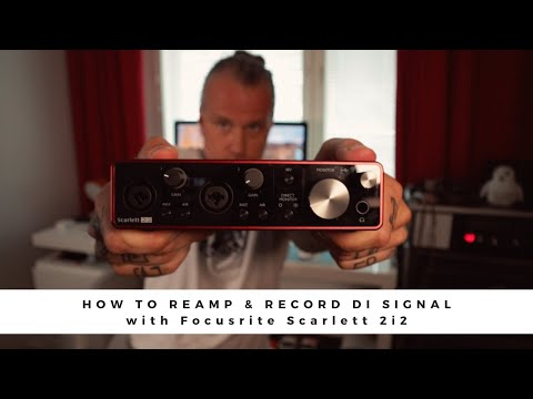 How to REAMP and record DI signal with FOCUSRITE Scarlett 2i2