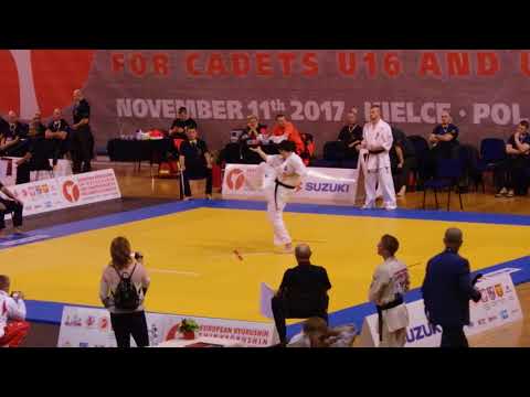 European Championship U16, U22, Kielce Poland 2017 Mateusz Golomb Sushiho Kata