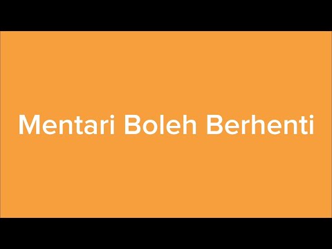 Juniko - Mentari Boleh Berhenti (Official Lyric Video)
