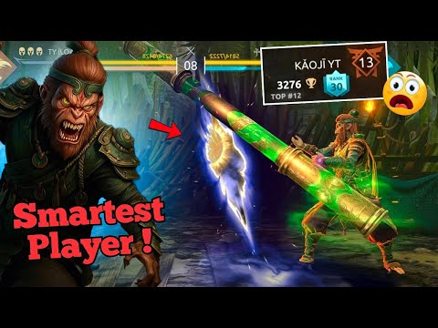 His MONKEY KING gameplay Surprised Me 😨 I Met Legend kaoji *Intense Match* || Shadow Fight 4 Arena