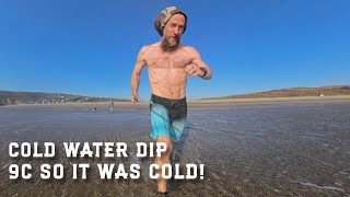 New life as a campsite warden in Wales - Cold plunge time in the ocean!