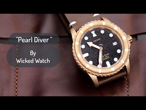 Lume Perfection !! "Pearl Diver" by Wicked Watch - Full review