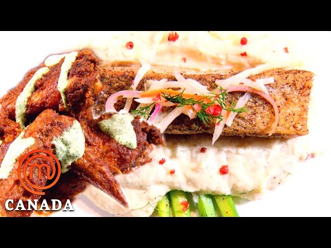 Mexican Chicken Wings With Chocolate Bacon Mole Sauce | MasterChef Canada | MasterChef World