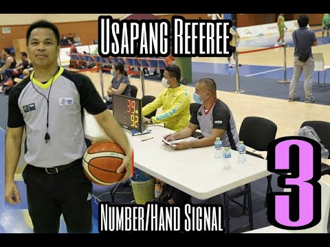 NUMBER /HAND SIGNAL TUTORIAL  #3  🏀USAPANG REFEREE -