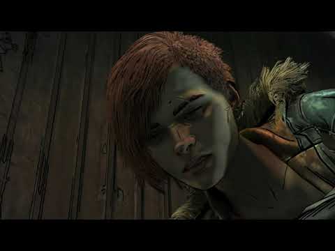 TWD FINAL SEASON VIOLET SHOOTS MINERVA WITH HER CROSSBOW