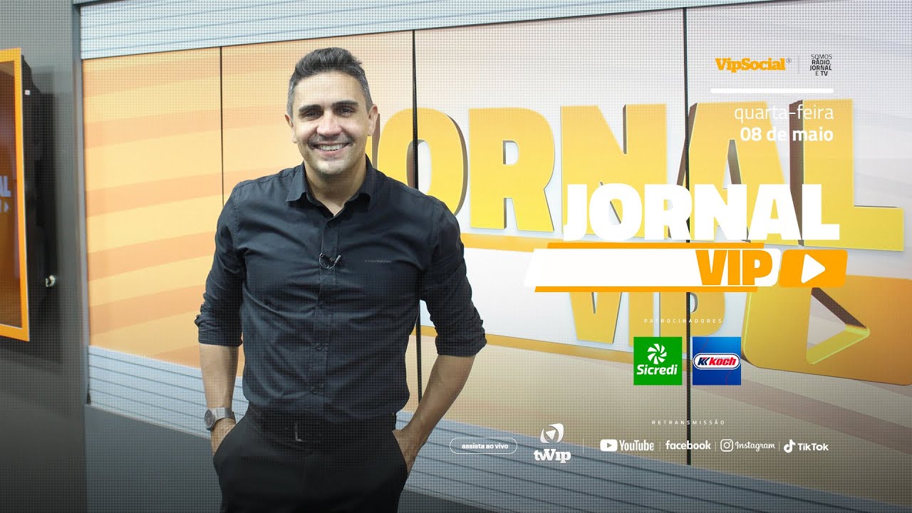 Confira as principais notícias da região no Jornal Vip quarta-feira, 08 de maio