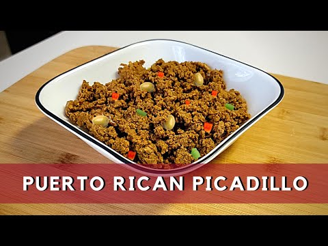 Traditional Puerto Rican Picadillo | Ground Beef Recipe