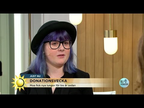 Moa fick nya lungor - nu mår hon bra - Nyhetsmorgon (TV4)