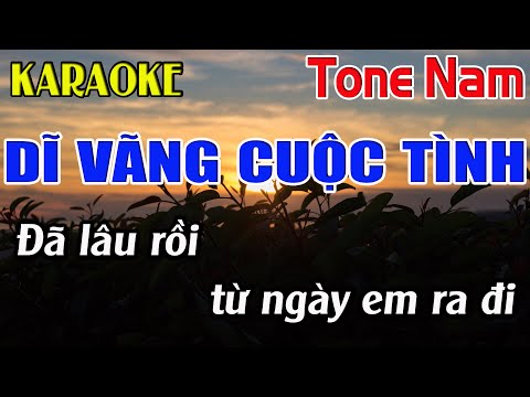 Dĩ Vãng Cuộc Tình Karaoke Tone Nam Karaoke Đăng Khôi - Beat Mới