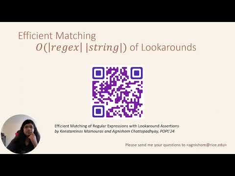 Regular Expressions with Lookarounds - Lightning Talk - Efficient Matching