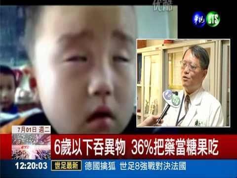 藥.乾燥劑.電池 幼童最易誤食