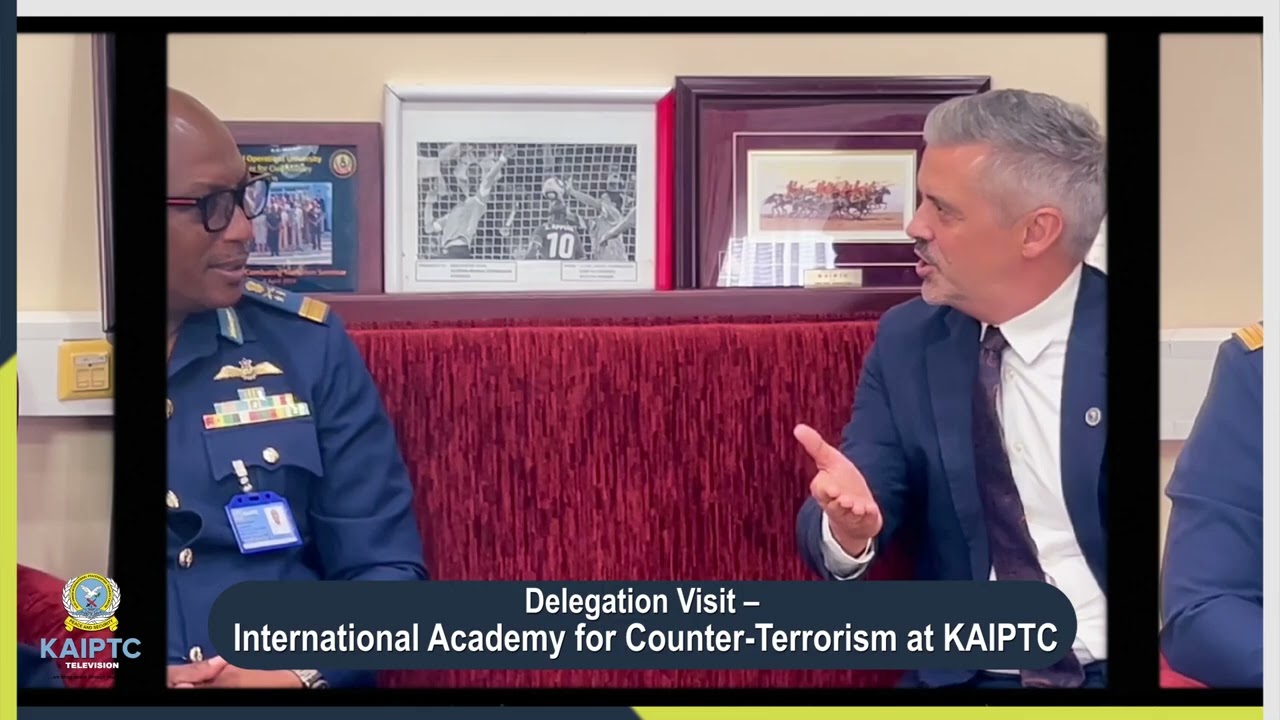 A while ago, the KAIPTC hosted a delegation from the Académie Internationale de Lutte Contre