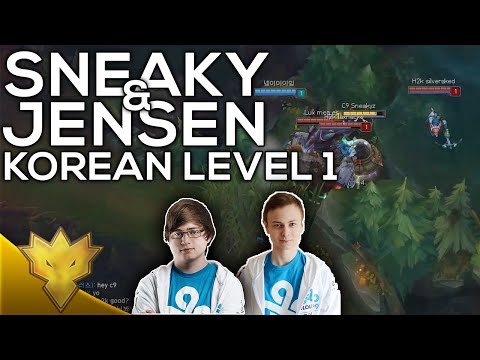 C9 Sneaky & Incarnati0n - Korean Level 1 - Korean Solo Queue Funny Moments