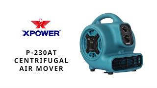 XPower Mini Air Mover  1/5 HP 800 CFM Model# P-230AT