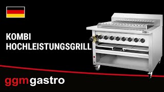 Mangal Charcoal Grill - 1120mm - for Adana & Shish Kebab - 15 automatic rotating skewers - with cabinet base