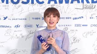 [단독영상] '소리바다 어워즈' 서인영(Seo In Young), 퀸 오브 트렌드상 수상 "큰 상 감사드려요~"