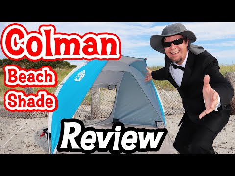 Coleman Beach Shade Shelter Set Up, Review & Wind Test