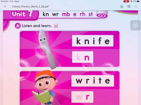 Phonic world - KN, WR MB RH ST - Unit 7 oxford phonic world 5