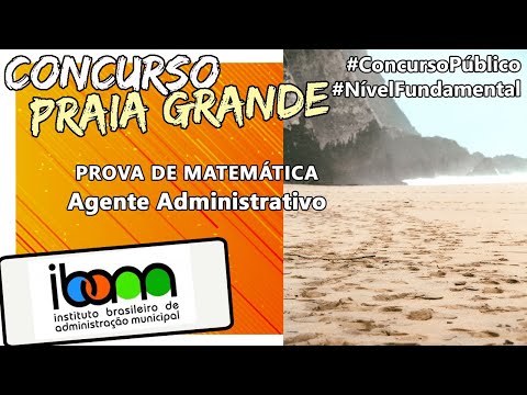 IBAM MATEMÁTICA 2024 :: 10 QUESTÕES Concurso Nível Fundamental :: Concurso Praia Grande