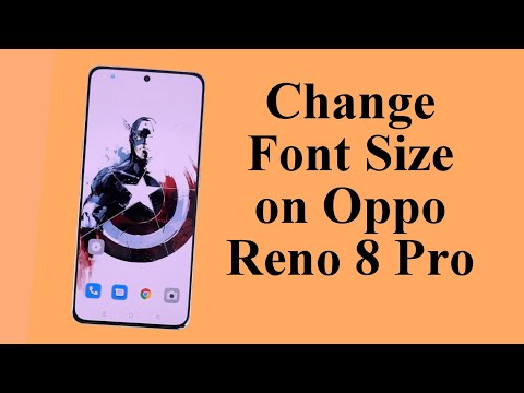 How to Change Font Size on Oppo Reno 8 Pro