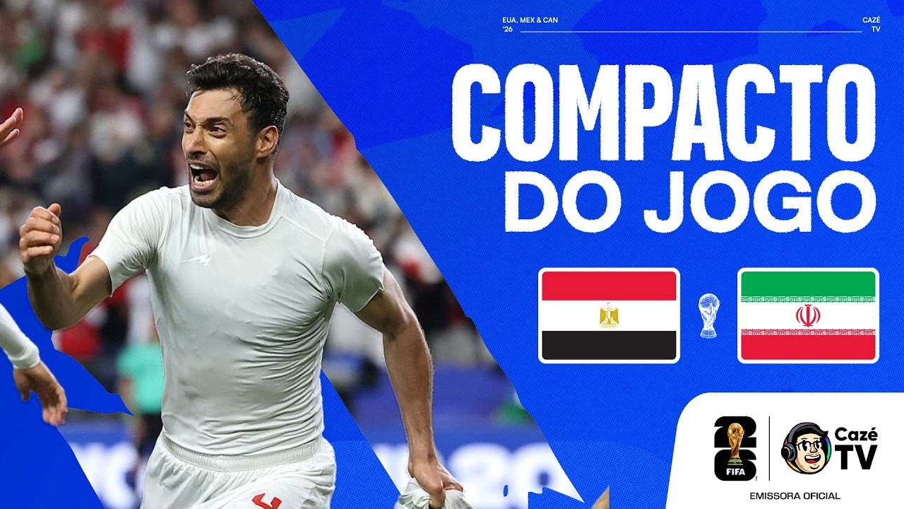 COMPACTO: EGITO X IRÃ | COPA DO MUNDO FIFA™ 2026 | 3ª RODADA | FASE DE GRUPOS