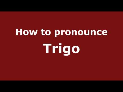 How to Pronounce Trigo - PronounceNames.com