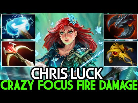 CHRIS LUCK [Windranger] Crazy Focus Fire Damage with Daedalus Dota 2