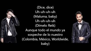 Amigos con derecho[LETRA]-Reik ft. Maluma