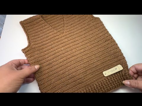 Vestă Croșetată Pentru Copii-Simplitate și Căldură🧶