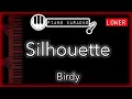 Silhouette - Birdy - Piano Karaoke Instrumental