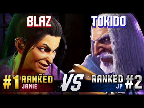 SF6 ▰ BLAZ (#1 Ranked Jamie) vs TOKIDO (#2 Ranked JP) ▰ High Level Gameplay