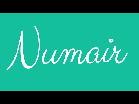 Learn how to Sign the Name Numair Stylishly in Cursive Writing