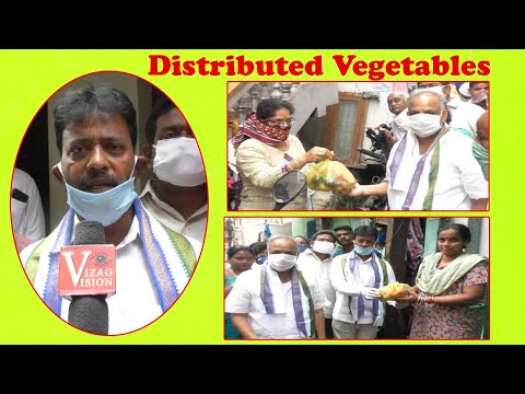 Distributed Vegetables to 3000 Families in 29th Ward by Ycp Vurukuti Narayana in Visakhapatnam,Vizagvision...