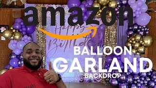 Birthday Backdrop Using Amazon Balloon Garlands | This Is NOT a Tutorial | Timelapse | EOE Designs